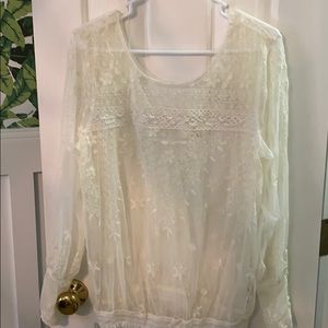 Free people lace top size M